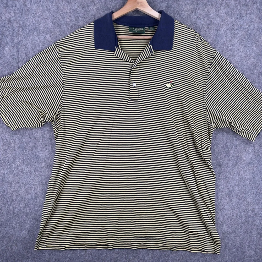 Augusta‎ National Golf Club Polo Shirt Mens XL Blue Golf Masters Amen Corner